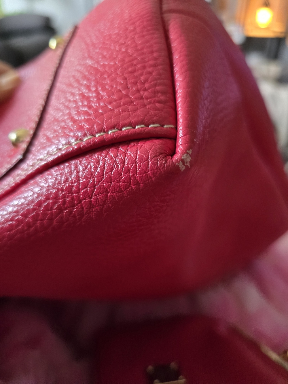 Dooney & Bourke Pink Leather Hobo Bag - Picture 5 of 6